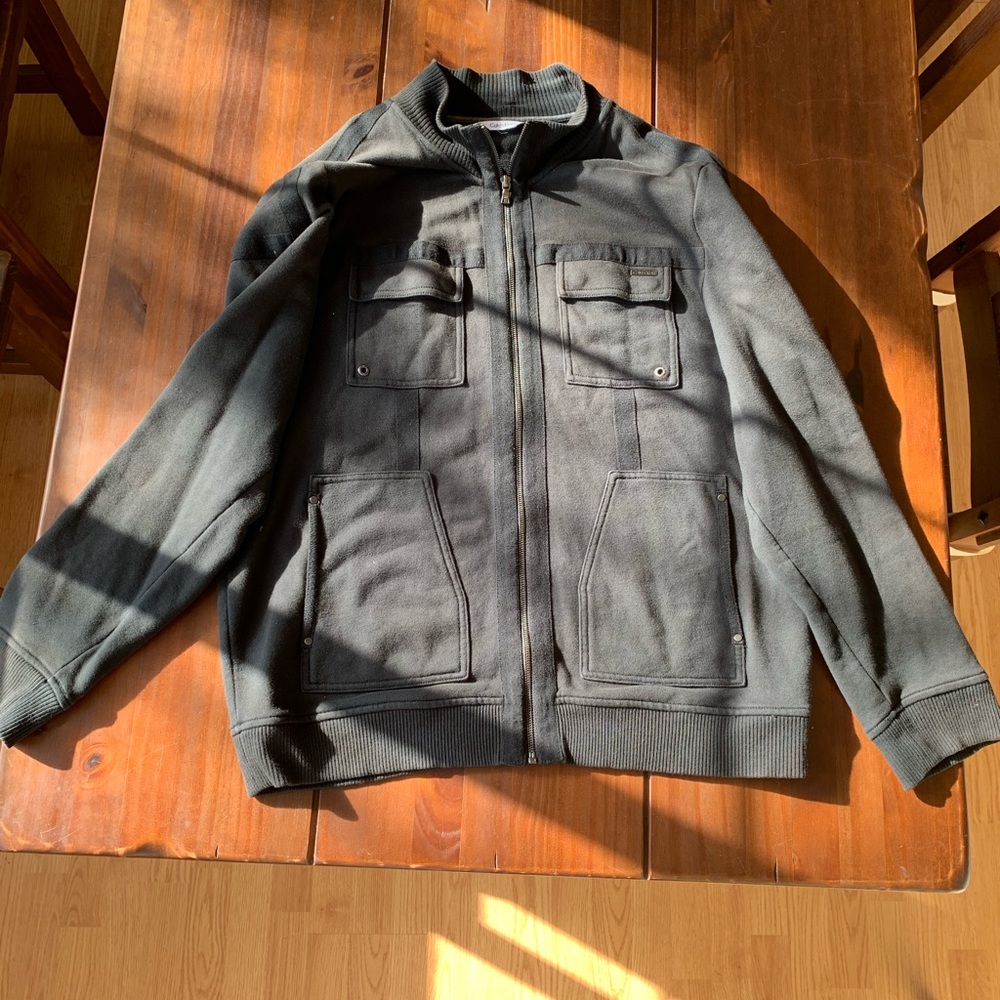 XL Calvin Klein zip up sweater